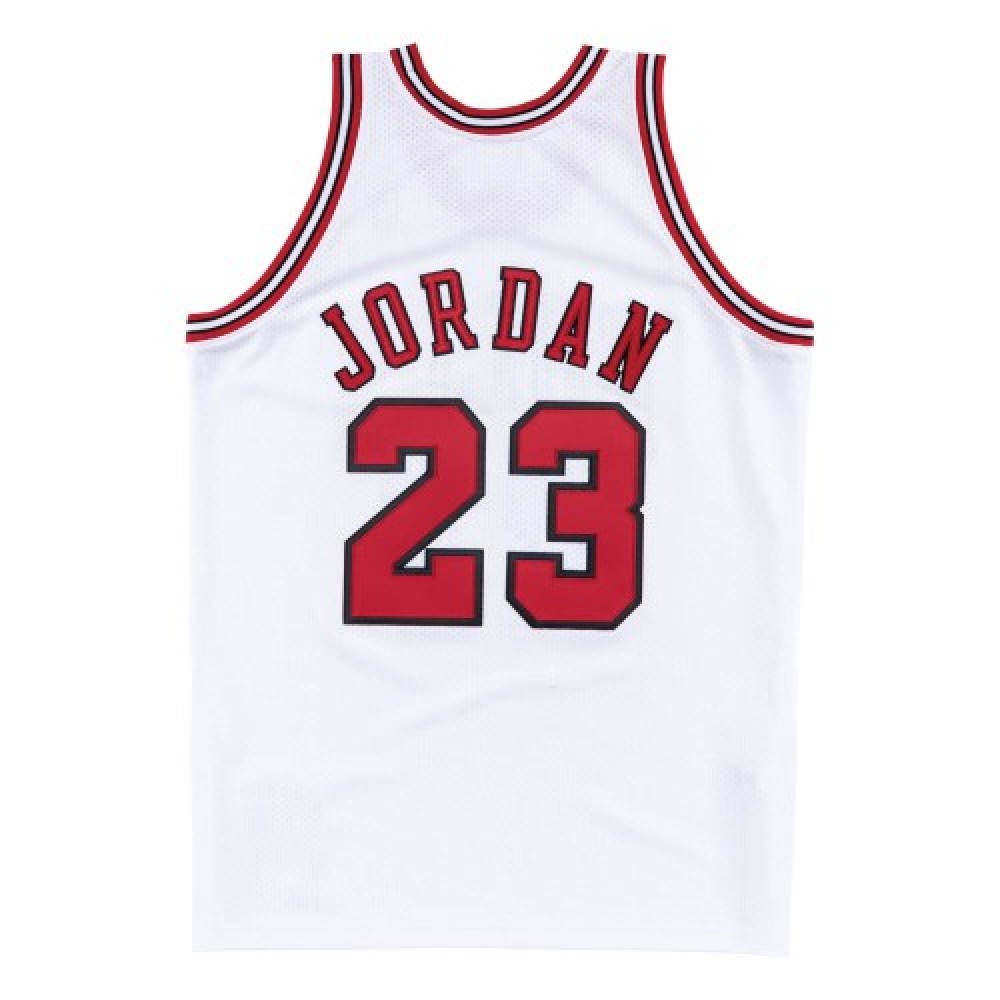 Men's Chicago Bulls Michael Jordan #23 Throwback White 1997-98 Hardwood Classics Player Jersey-Pro Kit Vault | Brand New 26/27 Sports Jerseys